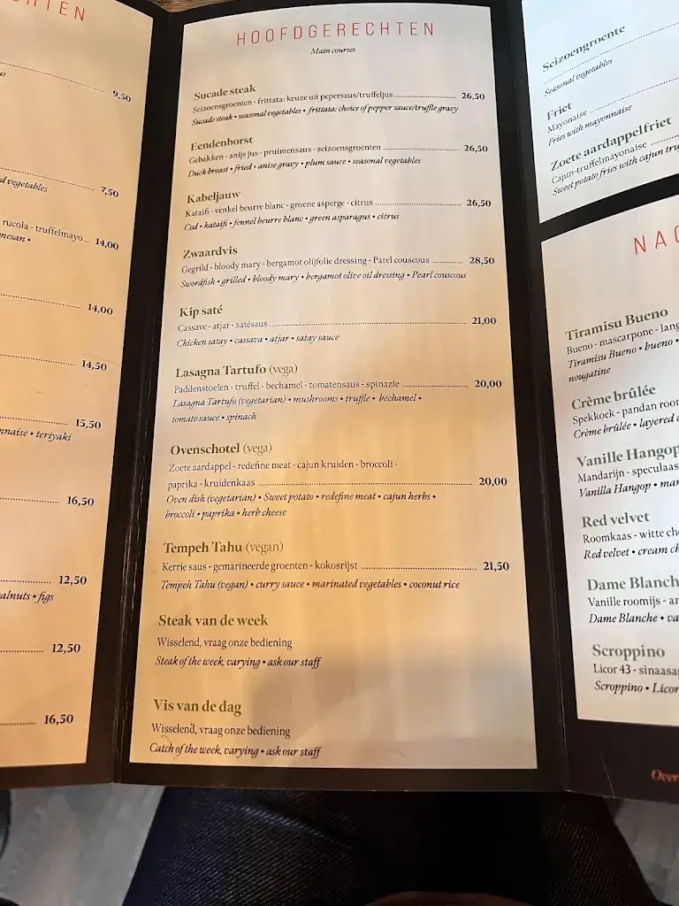 Menu_Grand café de Botterwerf_Volendam_image_1