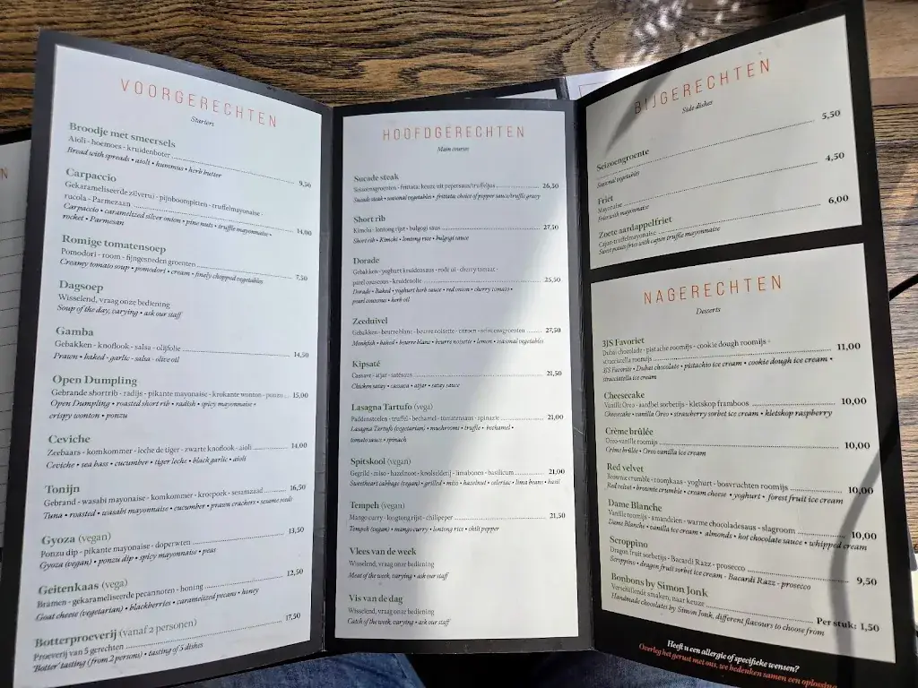 Menu_Grand café de Botterwerf_Volendam_image_3