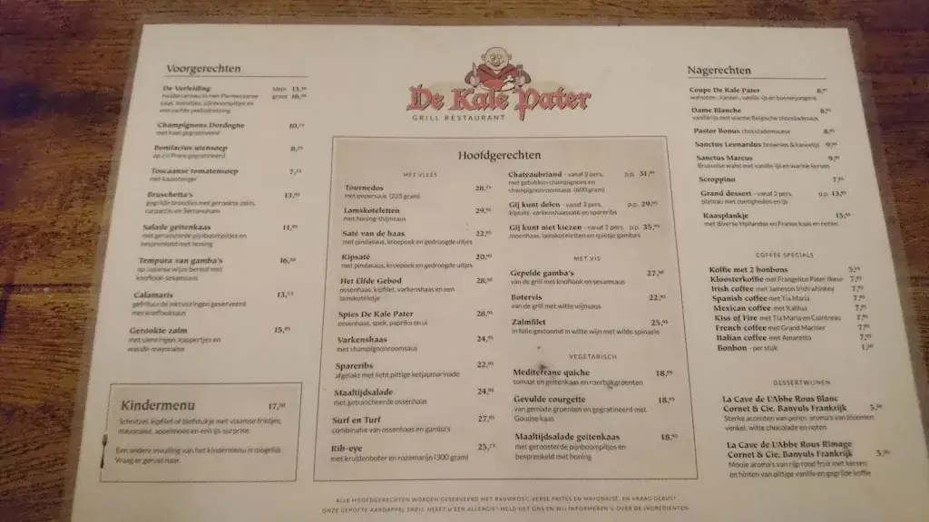Menu_De Kale Pater Haarlem_Haarlem_image_4