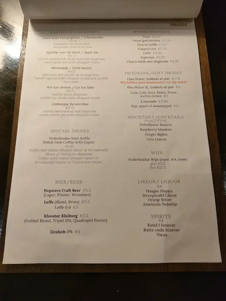 Menu_Restaurant PRAKM_Haarlem_image_4