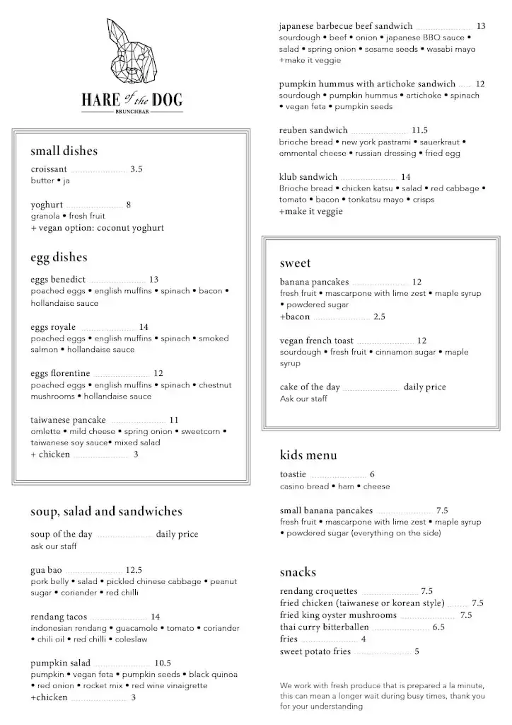 Menu_Hare of the Dog_Haarlem_image_4