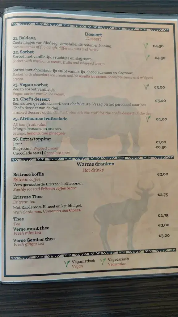 Menu_Afrikaans Restaurant Seni_Almere_image_1