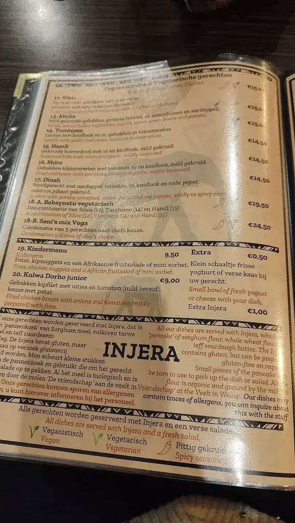 Menu_Afrikaans Restaurant Seni_Almere_image_3