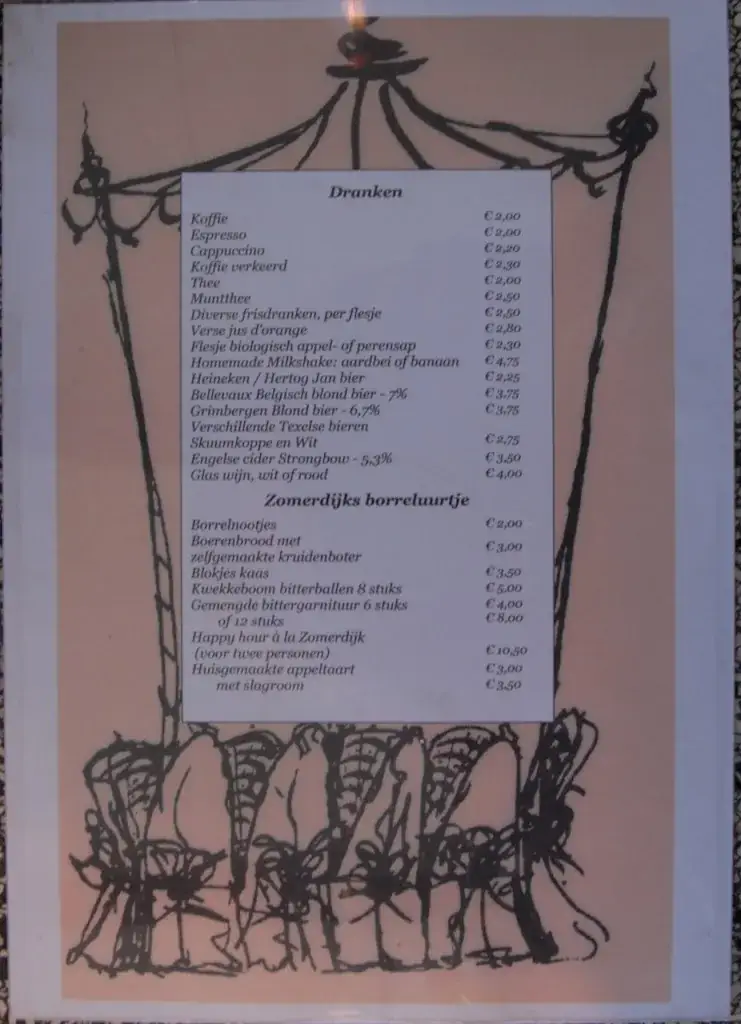 Menu_Villa Zomerdijk_Velsen-Zuid_image_1