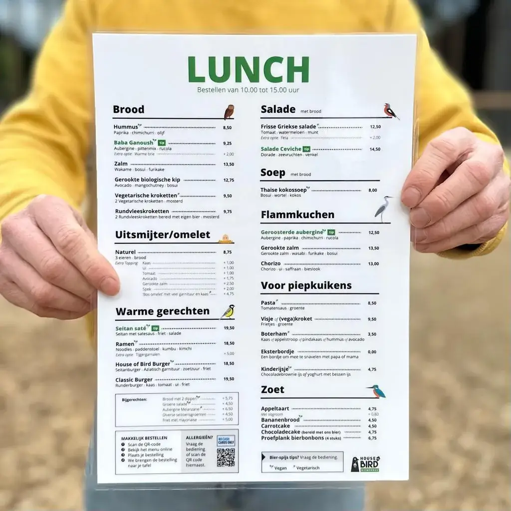 Menu_House of Bird Diemerbos_Diemen_image_1