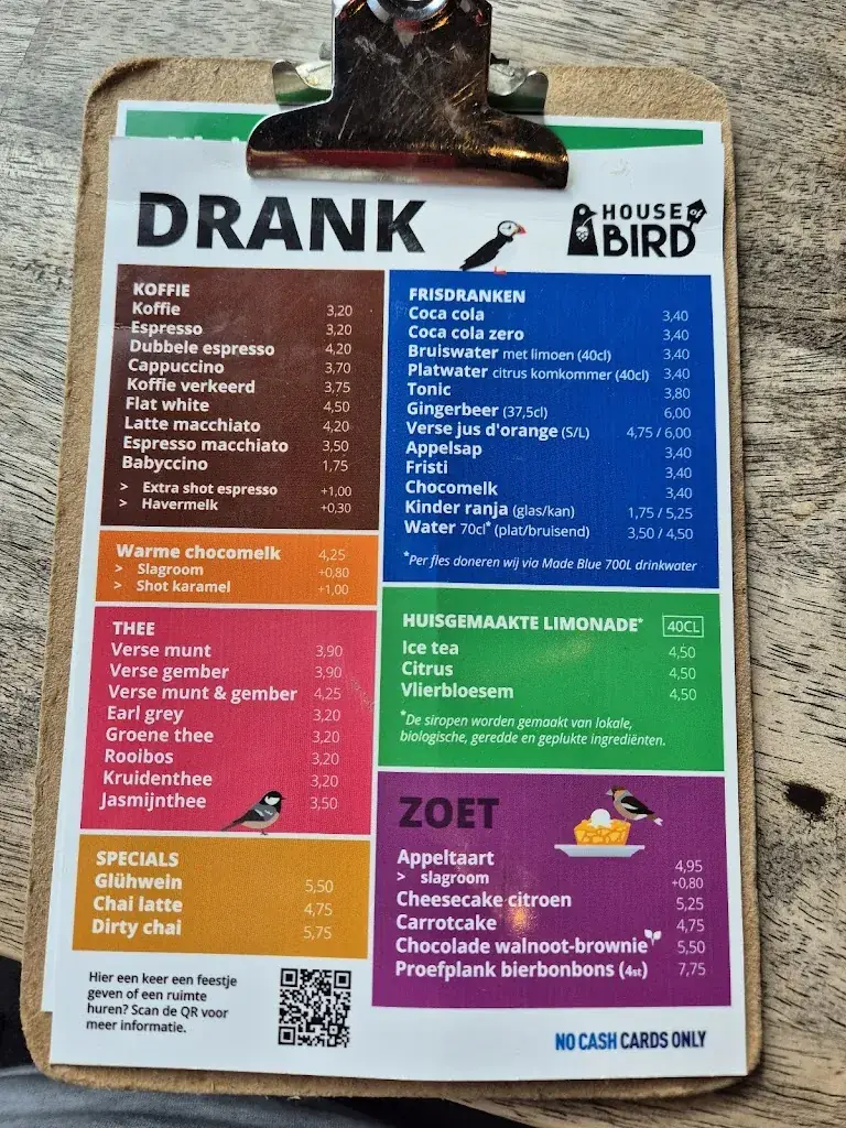 Menu_House of Bird Diemerbos_Diemen_image_4