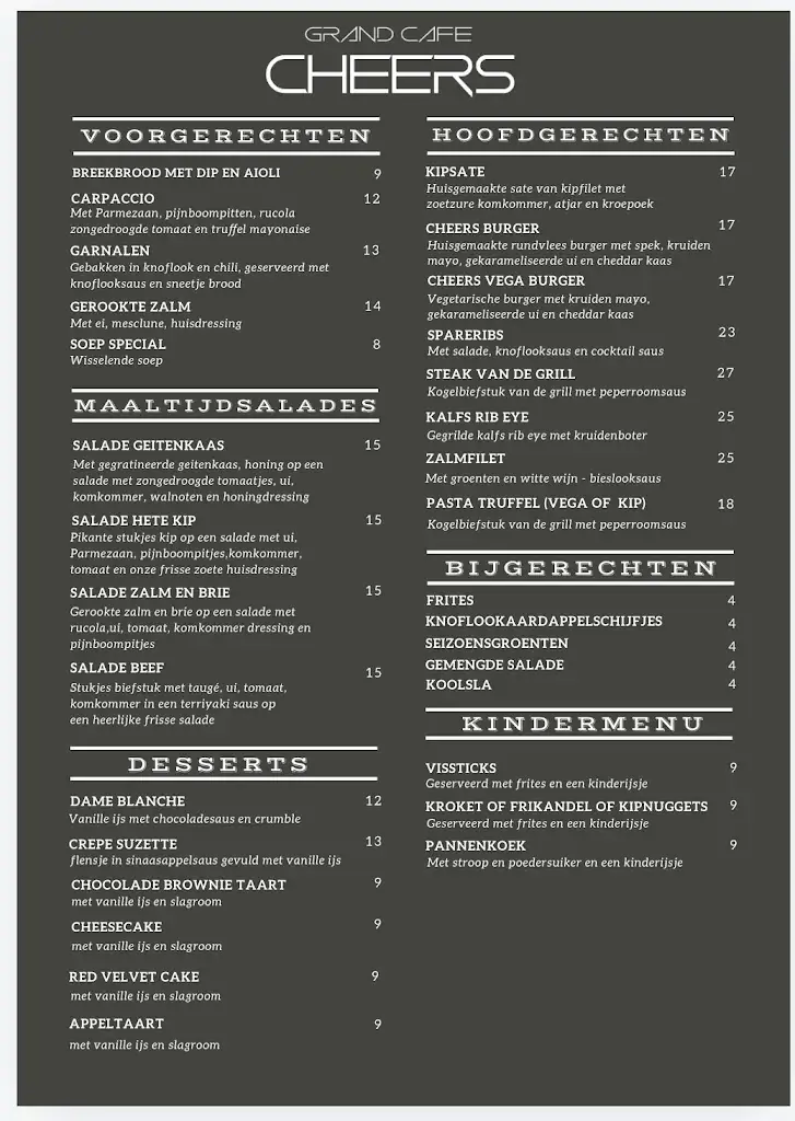 Menu_Grand Café Cheers_Diemen_image_3