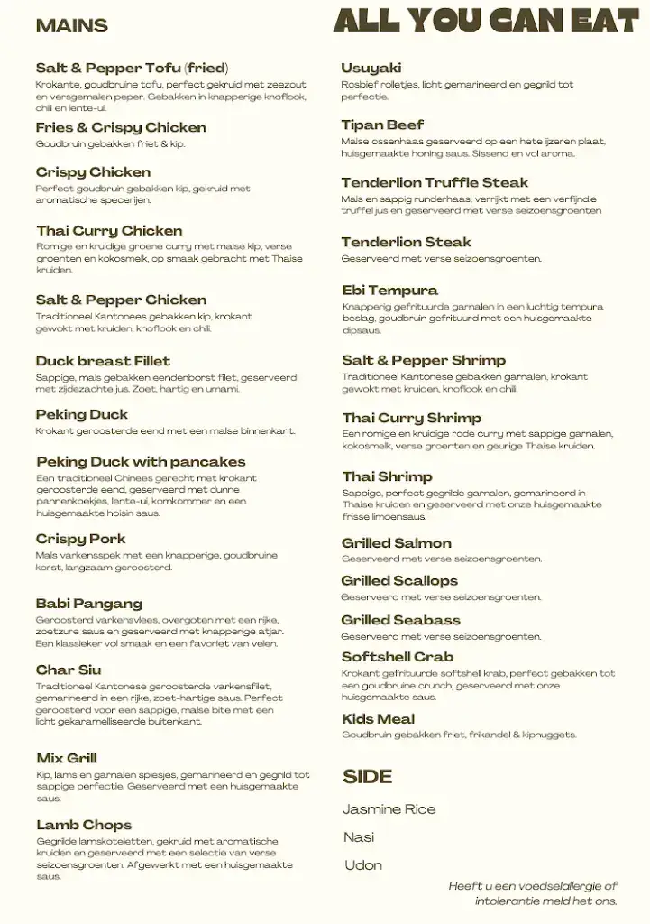 Menu_Restaurant Judo_Diemen_image_1