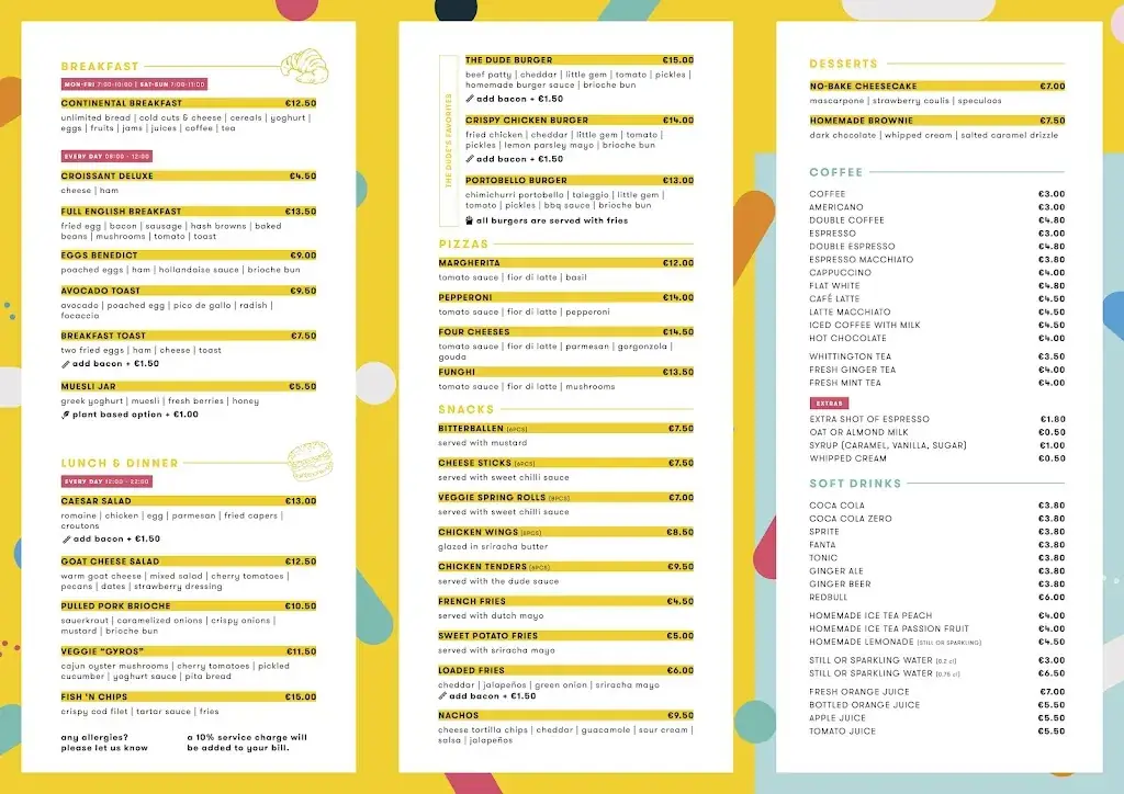 Menu_The Dude Amsterdam_Diemen_image_1