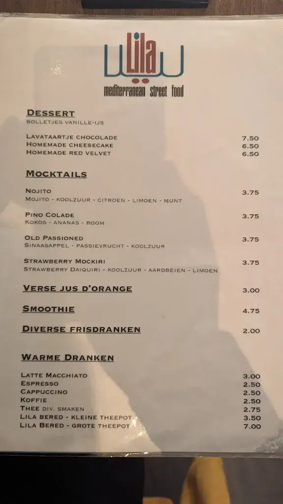 Menu_Eethuis Lila Almere_Almere_image_3