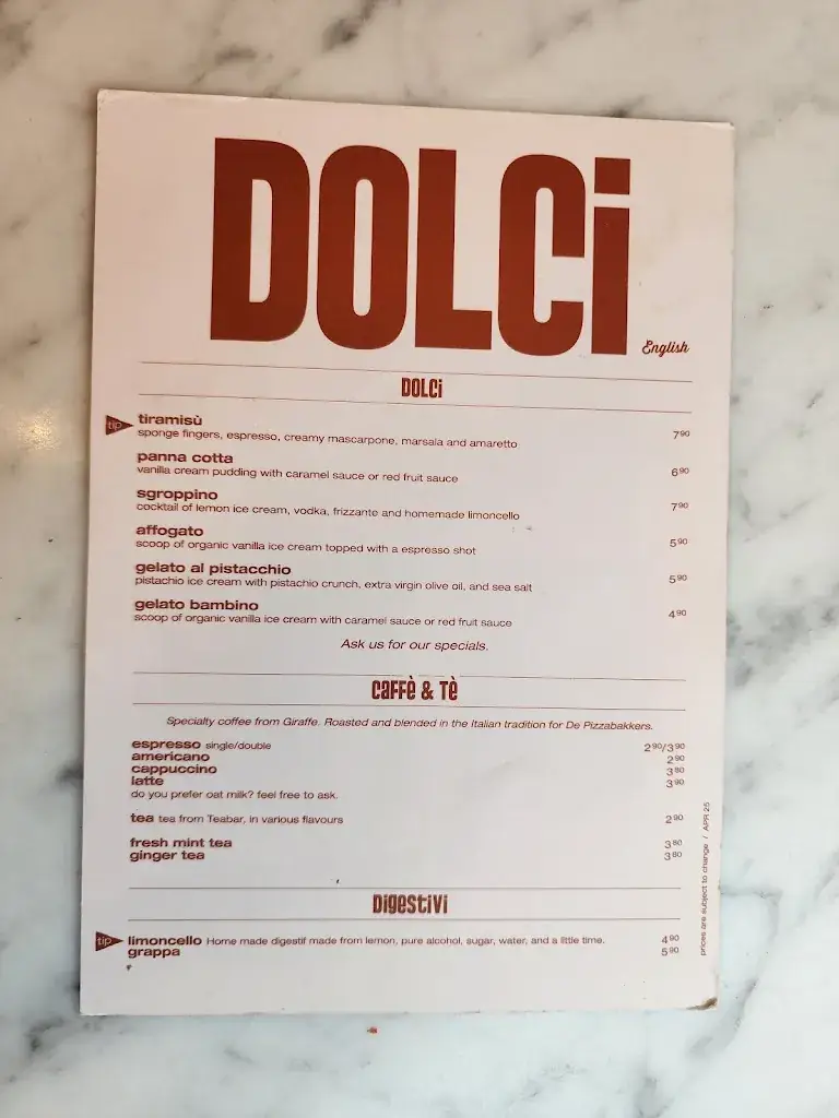 Menü_De Pizzabakkers_Almere_Bild_1