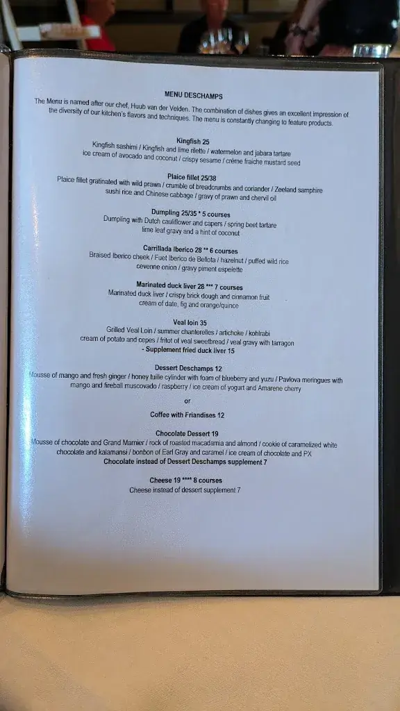 Menu_Cheval Blanc Restaurant_Heemstede_image_1