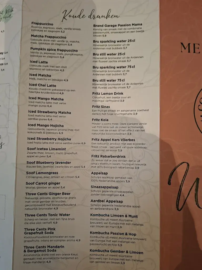 Menu_Copper Branch_Almere_image_3