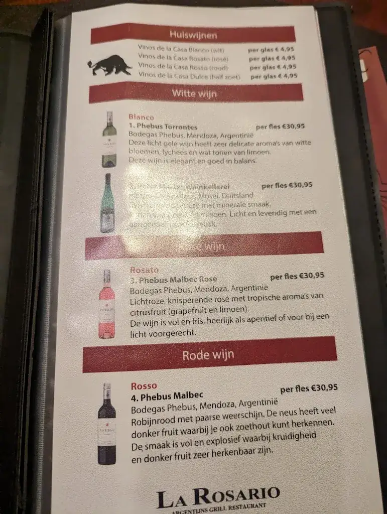 Menu_La Rosario Heemstede Argentijns Grill Restaurant_Heemstede_image_3