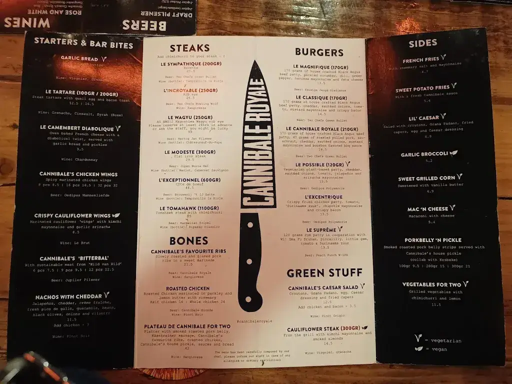 Menü_Cannibale Royale du Nord_Amsterdam_Bild_2