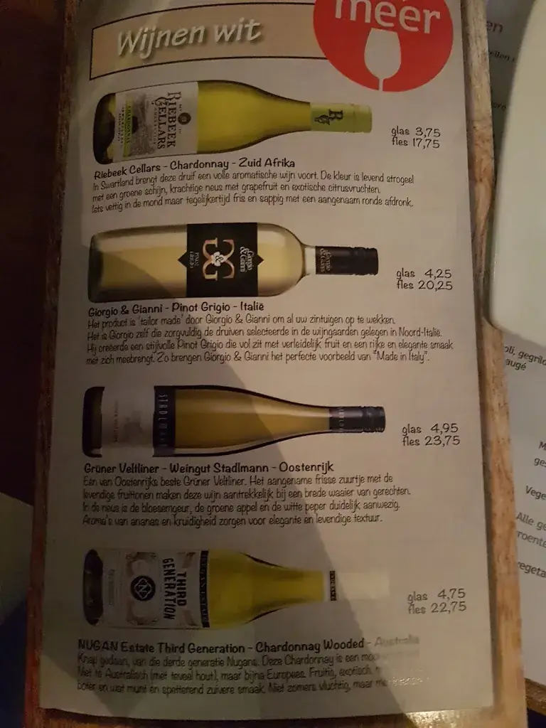 Menu_Restaurant Van der Meer_IJmuiden_image_1