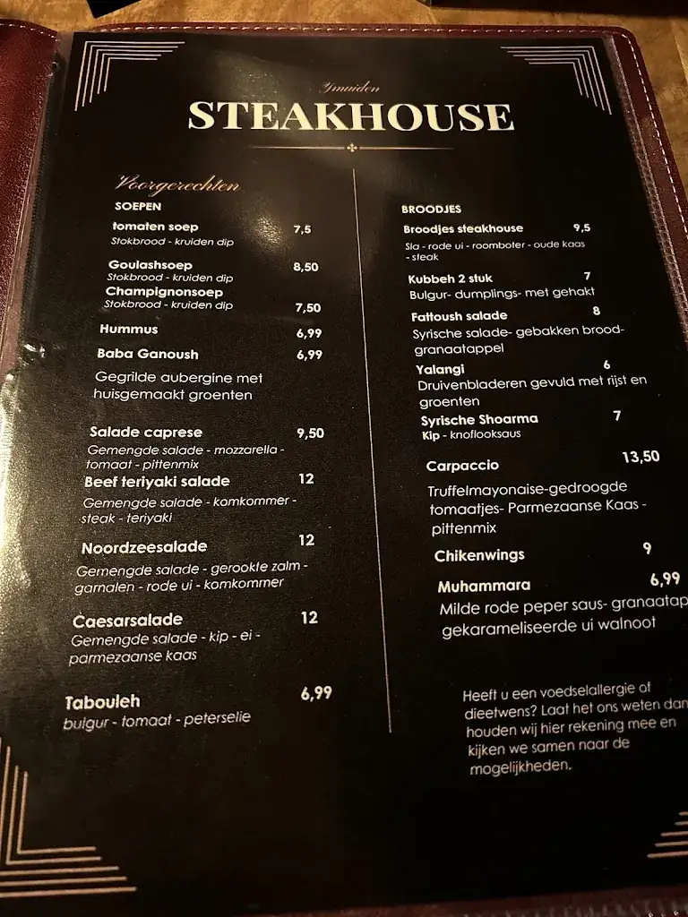 Menu_Steakhouse ijmuiden_IJmuiden_image_1