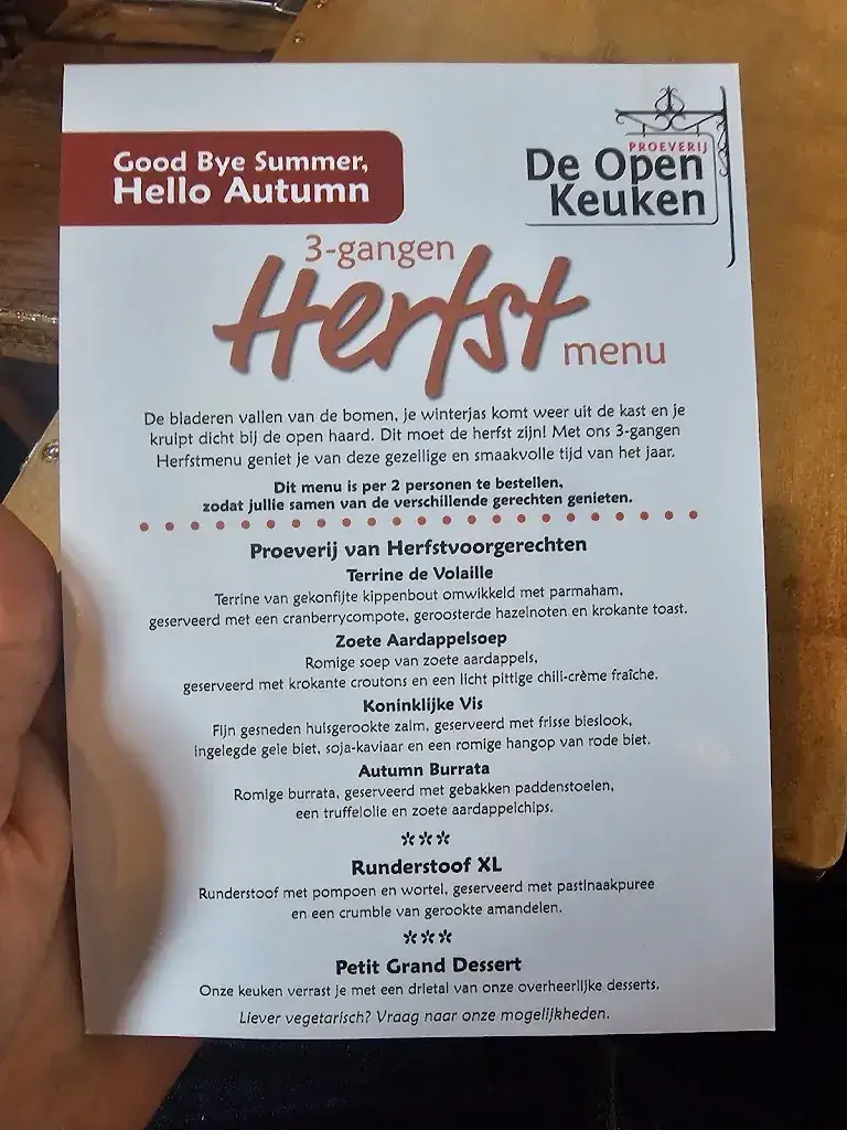 Menu_Restaurant Proeverij De Open Keuken_Hilversum_image_1