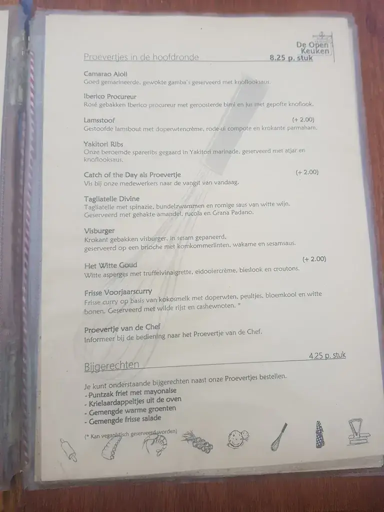 Menu_Restaurant Proeverij De Open Keuken_Hilversum_image_2