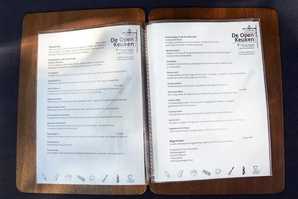 Menu_Restaurant Proeverij De Open Keuken_Hilversum_image_3