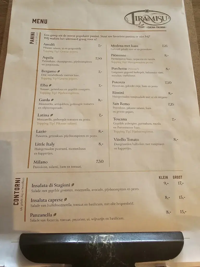 Menu_Tiramisu | IJS | Lunch & Diner | Cucina Italiana_Hilversum_image_1