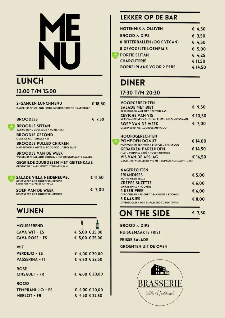 Menu_Villa Heideheuvel B.V._Hilversum_image_1