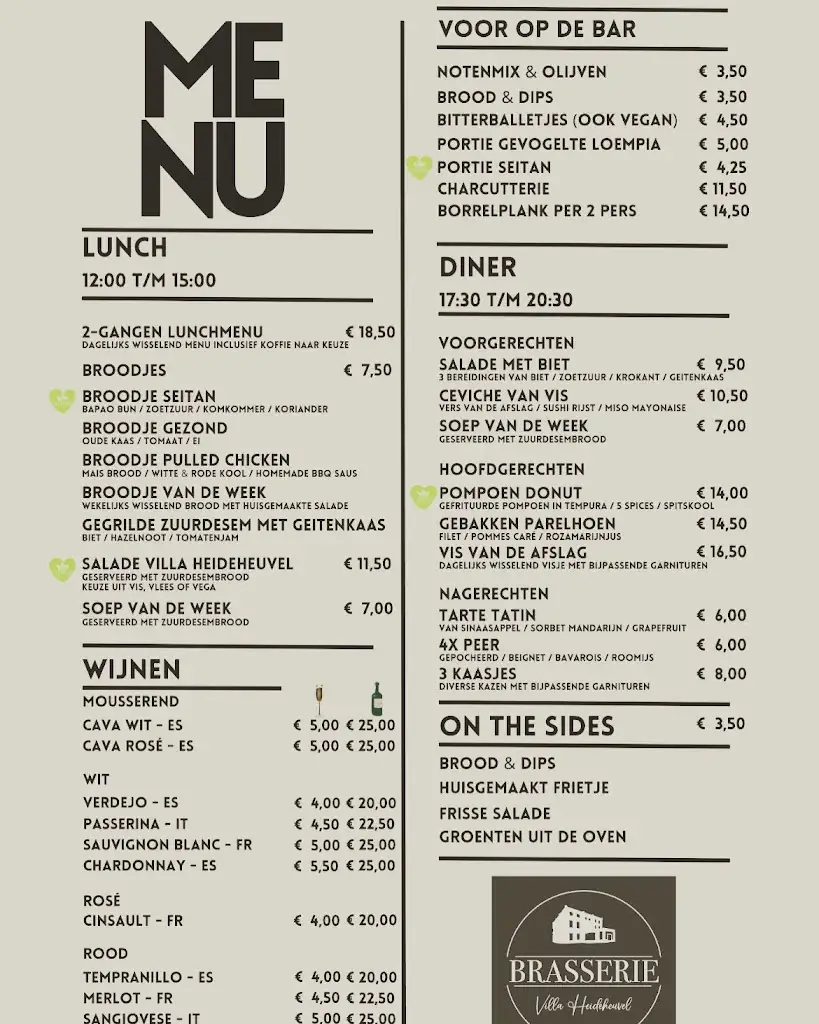 Menu_Villa Heideheuvel B.V._Hilversum_image_3