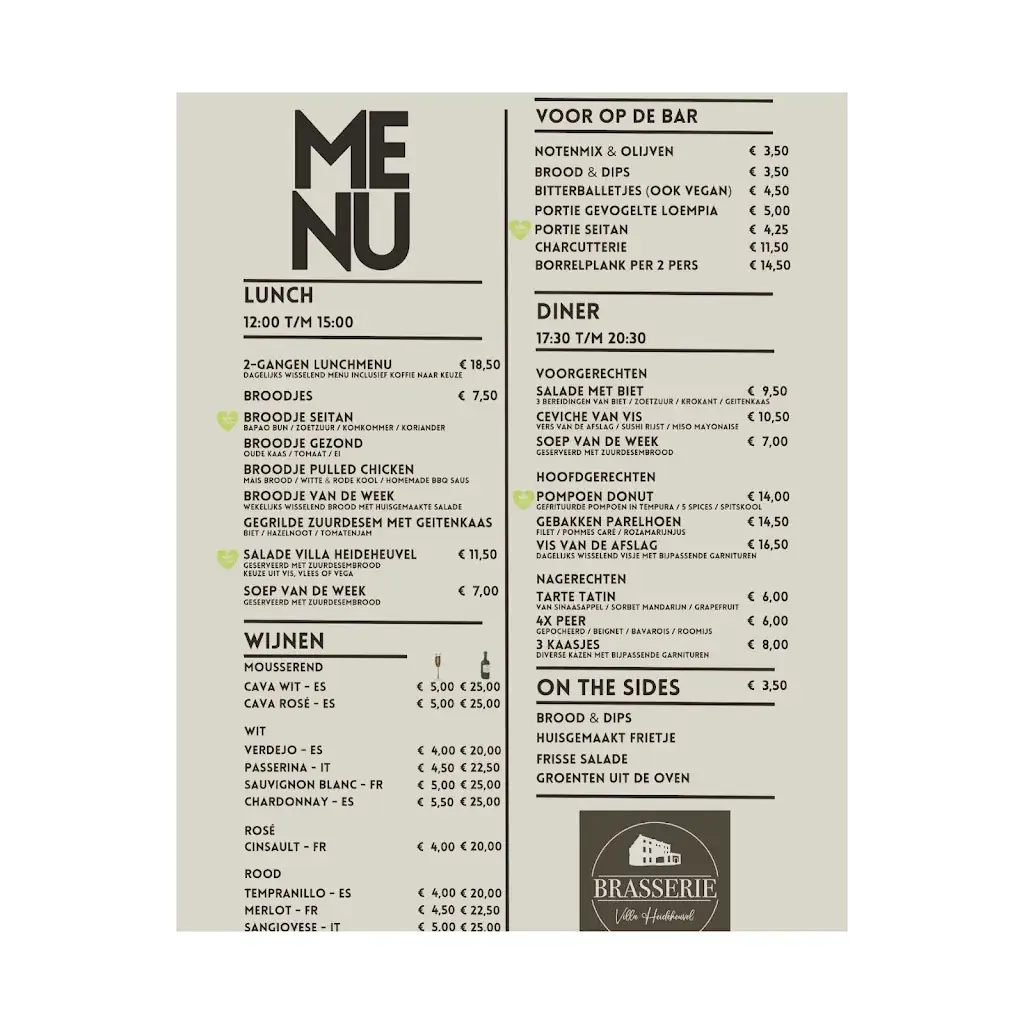 Menu_Villa Heideheuvel B.V._Hilversum_image_4