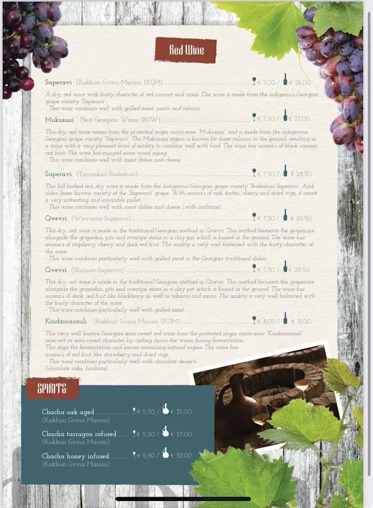 Menu_Old Tbilisi “Georgian Cuisine”_Hilversum_imagen_1