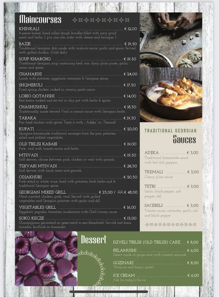 Menu_Old Tbilisi “Georgian Cuisine”_Hilversum_imagen_2
