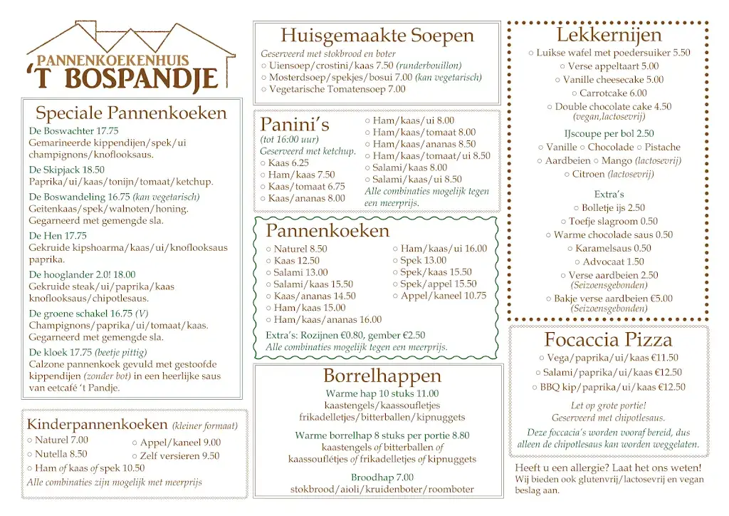 Menu_Pannenkoekenhuis ‘t Bospandje_Hilversum_image_1