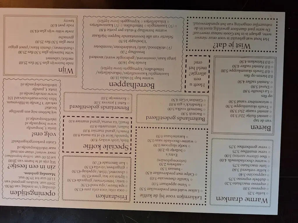 Menu_Pannenkoekenhuis ‘t Bospandje_Hilversum_image_4
