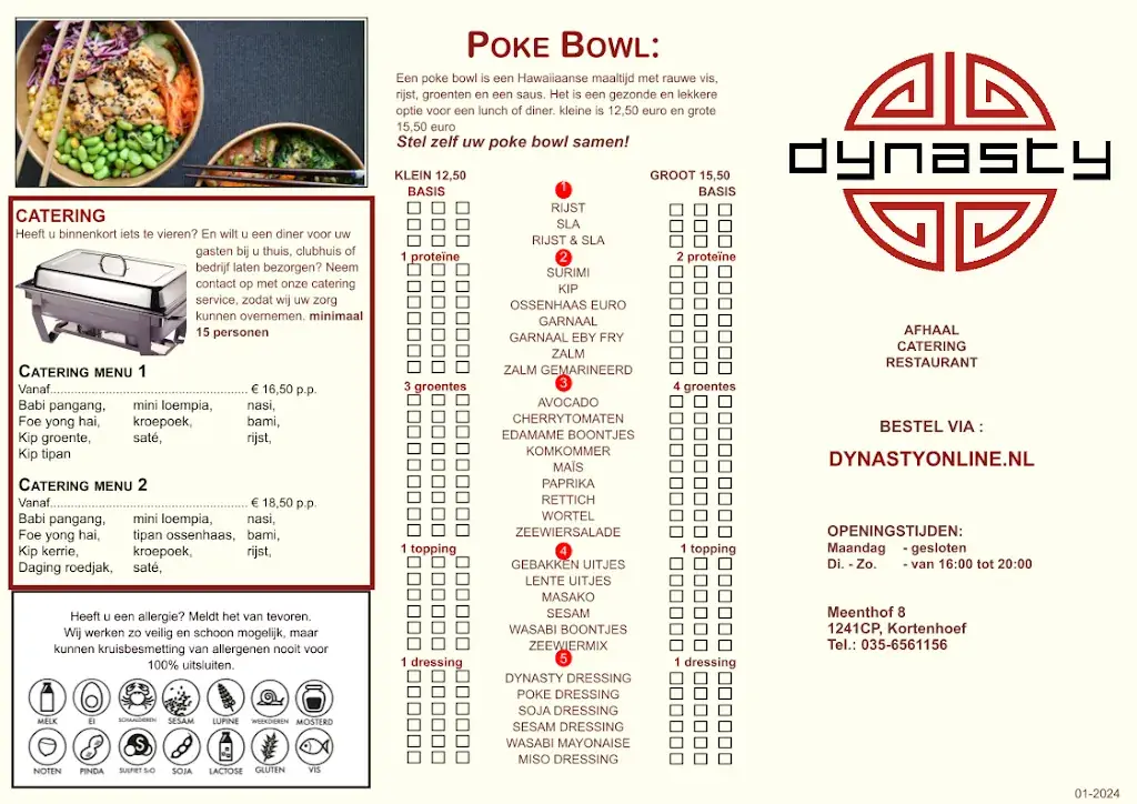 Menu_Aziatisch Restaurant Dynasty_Kortenhoef_image_1