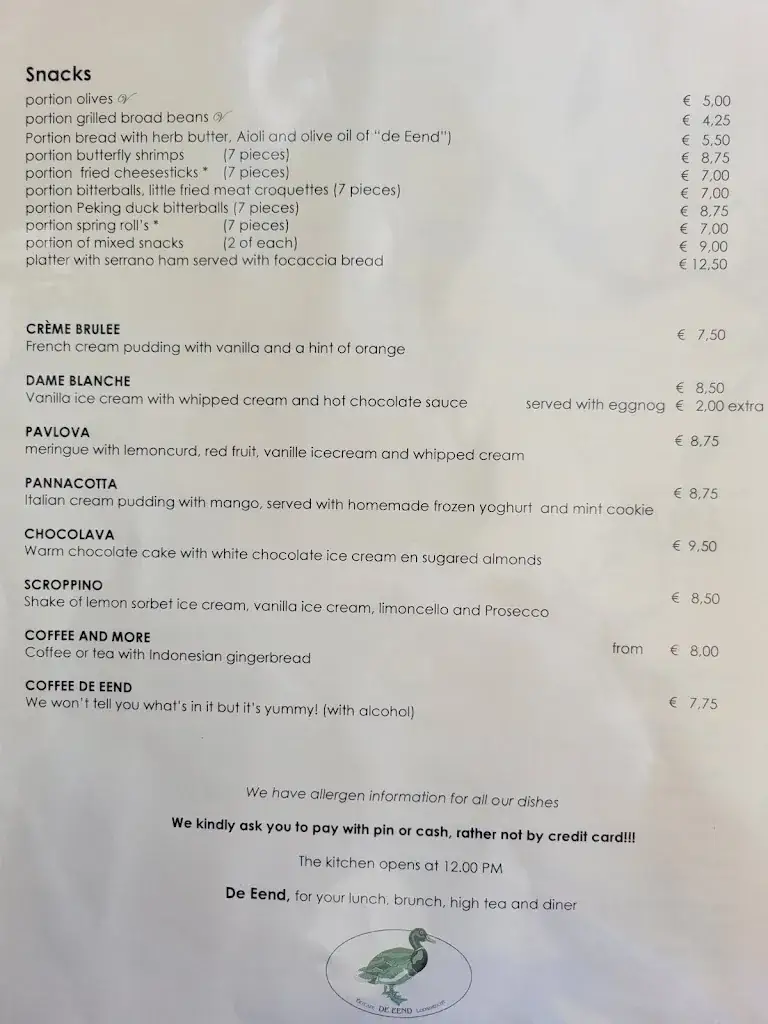 Menü_De Eend (The Duck)_Loosdrecht_Bild_2