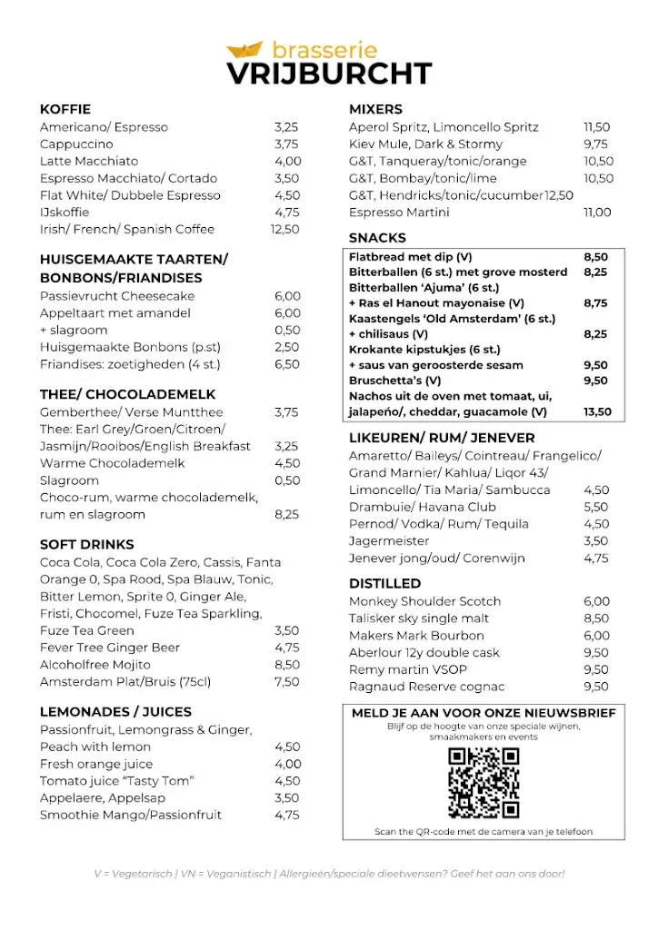 Menü_Brasserie Vrijburcht_Amsterdam_Bild_2