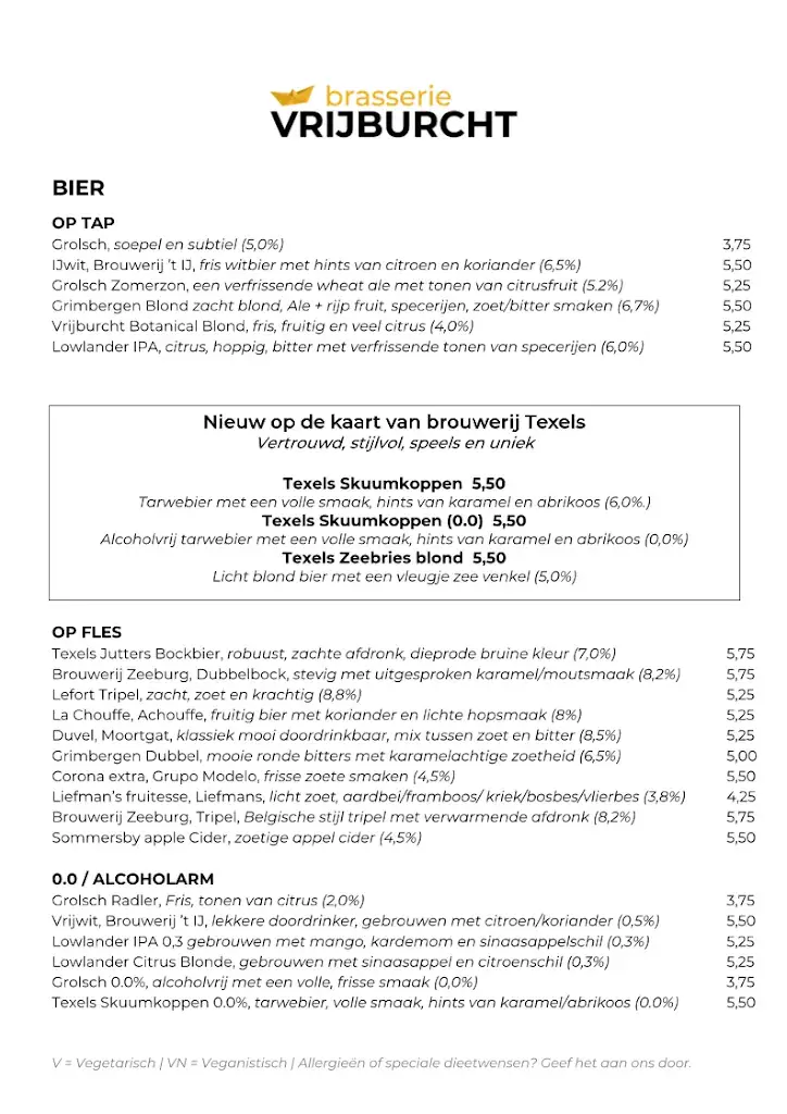 Menü_Brasserie Vrijburcht_Amsterdam_Bild_4