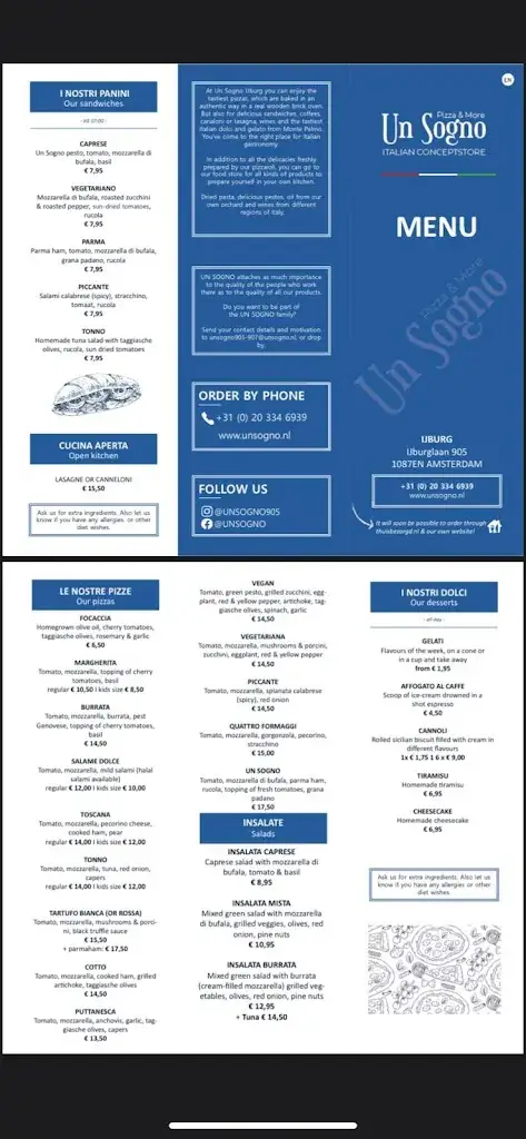 Menu_Un Sogno IJburg_Amsterdam_image_2