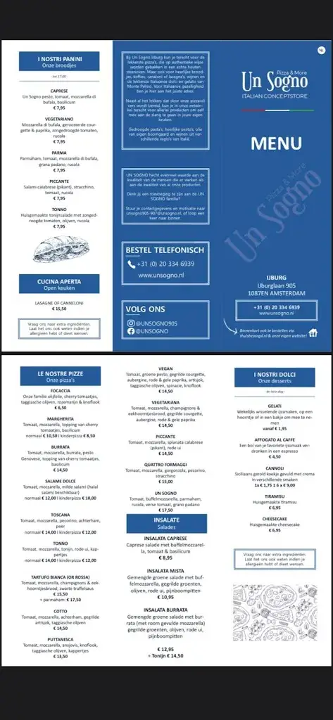 Menu_Un Sogno IJburg_Amsterdam_image_3