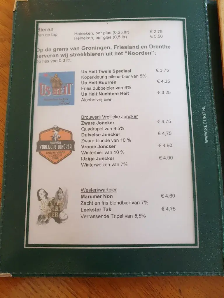 Menu_Restaurant De Drie Provinciën_Een-West_immagine_4