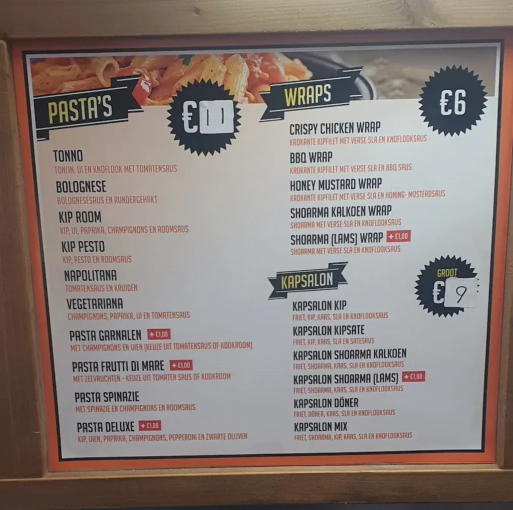 Menü_Pizzeria Pasta's IJburg_Amsterdam_Bild_2