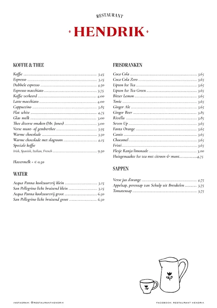 Menü_Restaurant Hendrik_Vreeland_Bild_4