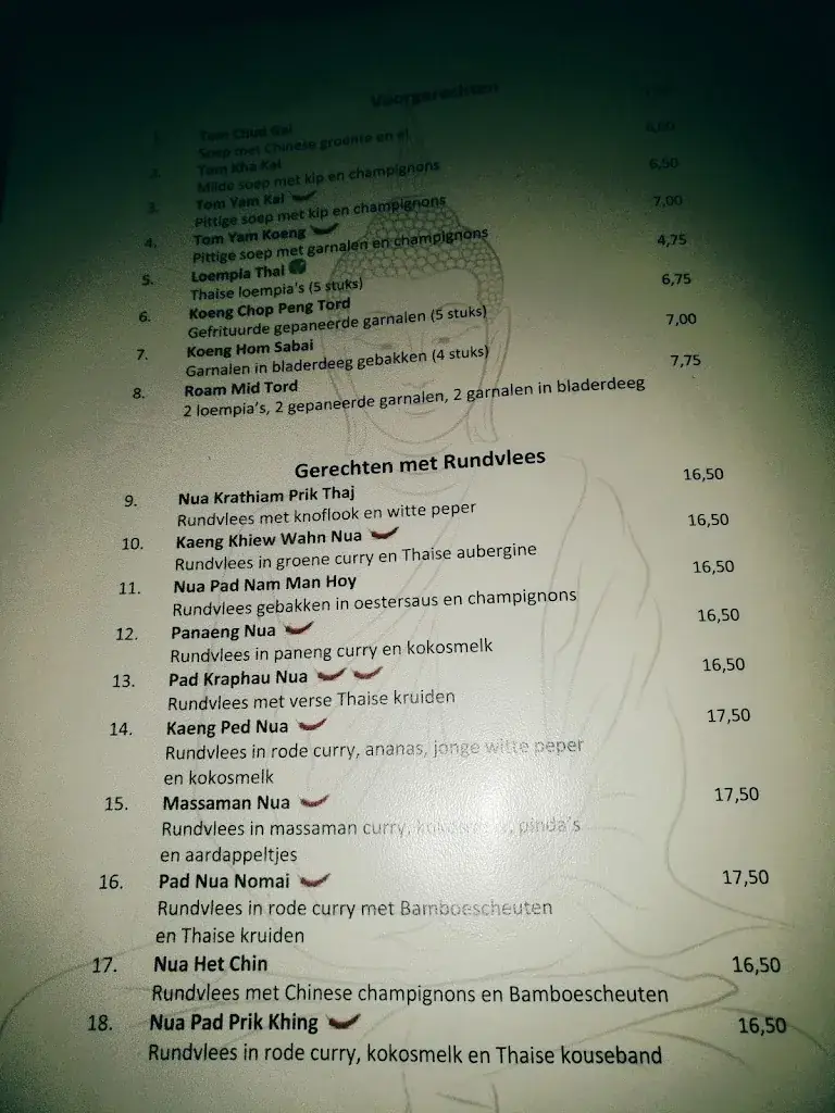 Menu_Thai Faa Faet_Weesp_imagen_1
