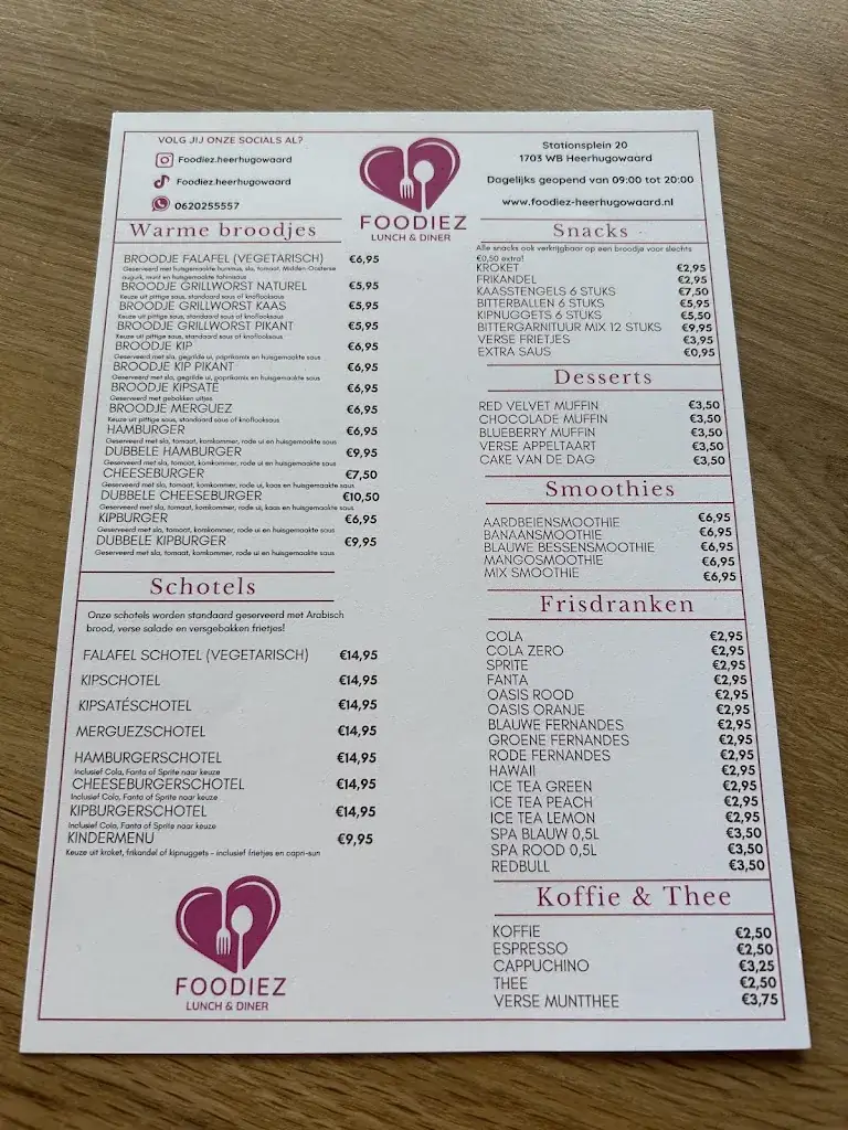 Menu_Foodiez Heerhugowaard_Heerhugowaard_image_1