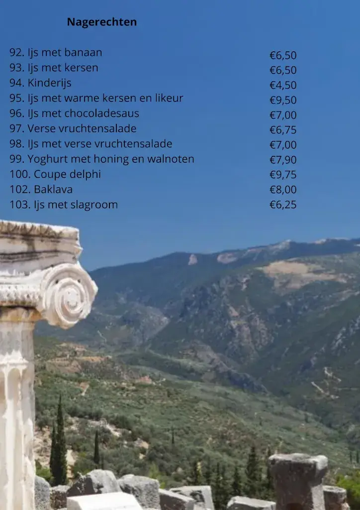 Menu_Grieks Specialiteitenrestaurant Delphi_Heerhugowaard_immagine_3