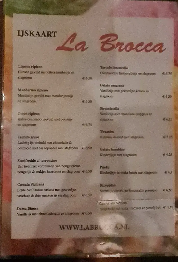Menu_Ristorante Pizzeria La Brocca_Heerhugowaard_immagine_3