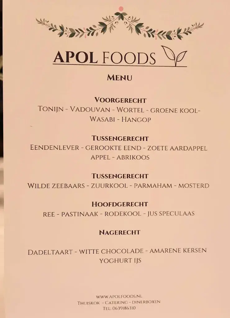 Menü_Apol Foods_Heerhugowaard_Bild_2