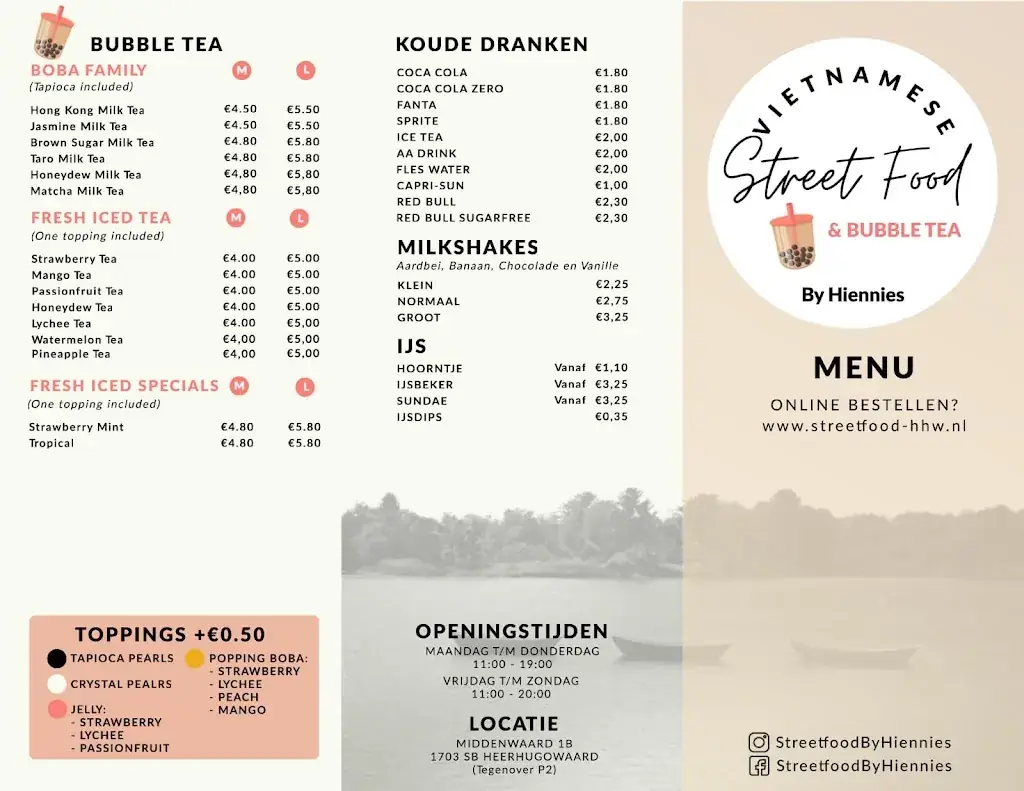 Menu_Streetfood By Hiennies & Bubble Tea_Heerhugowaard_image_2