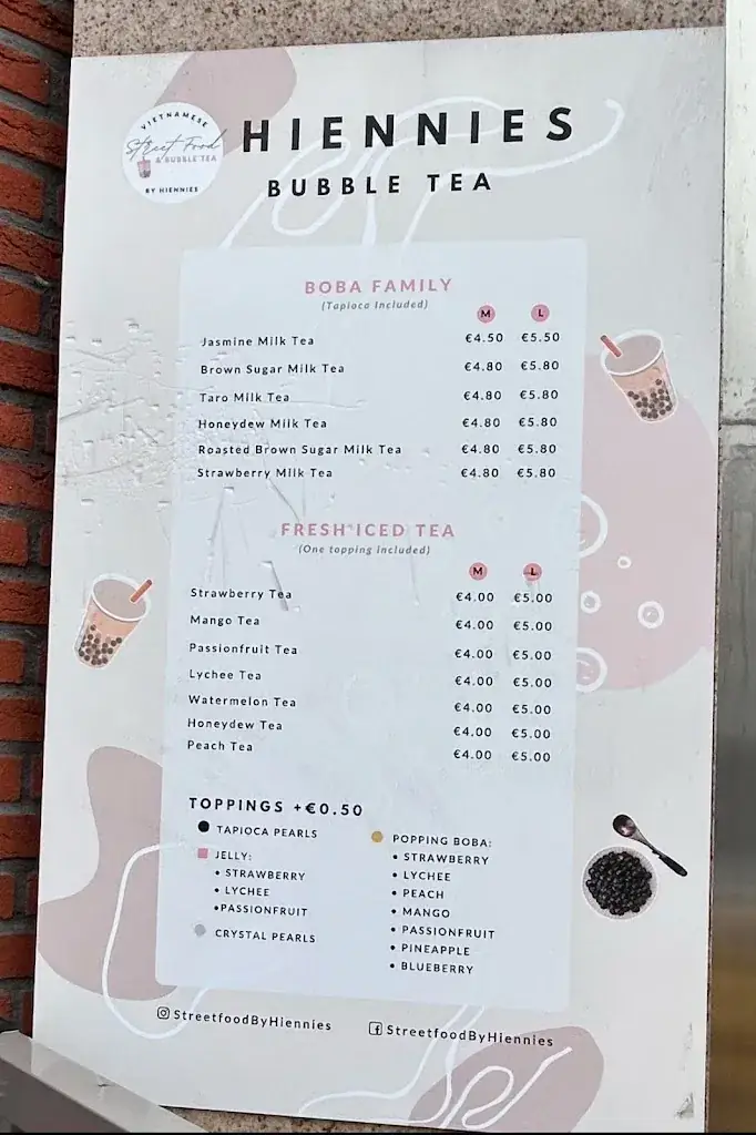 Menu_Streetfood By Hiennies & Bubble Tea_Heerhugowaard_image_3