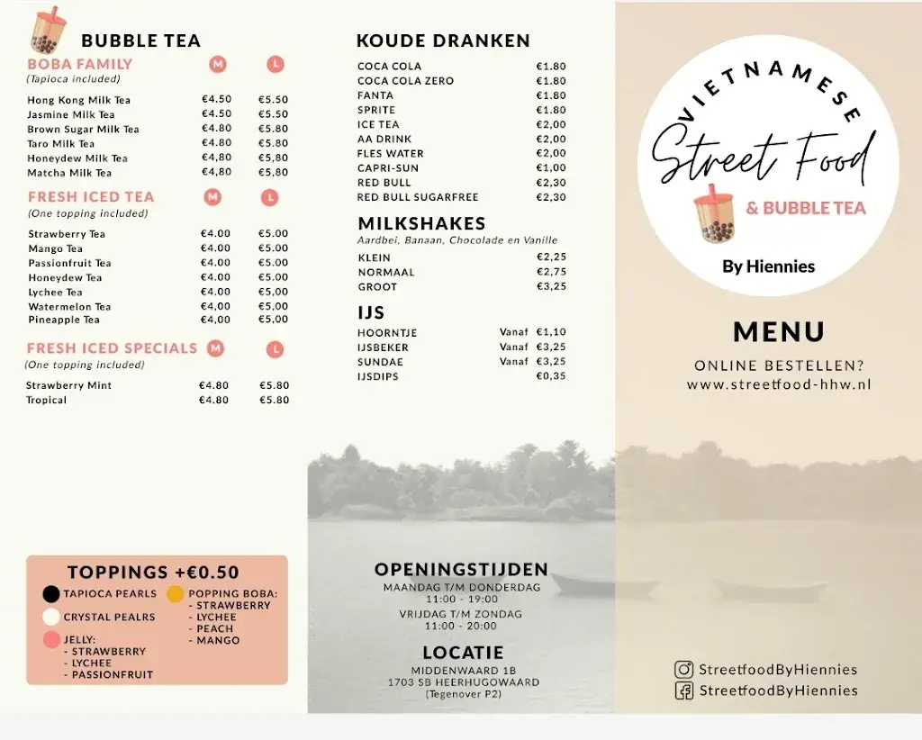 Menu_Streetfood By Hiennies & Bubble Tea_Heerhugowaard_image_4