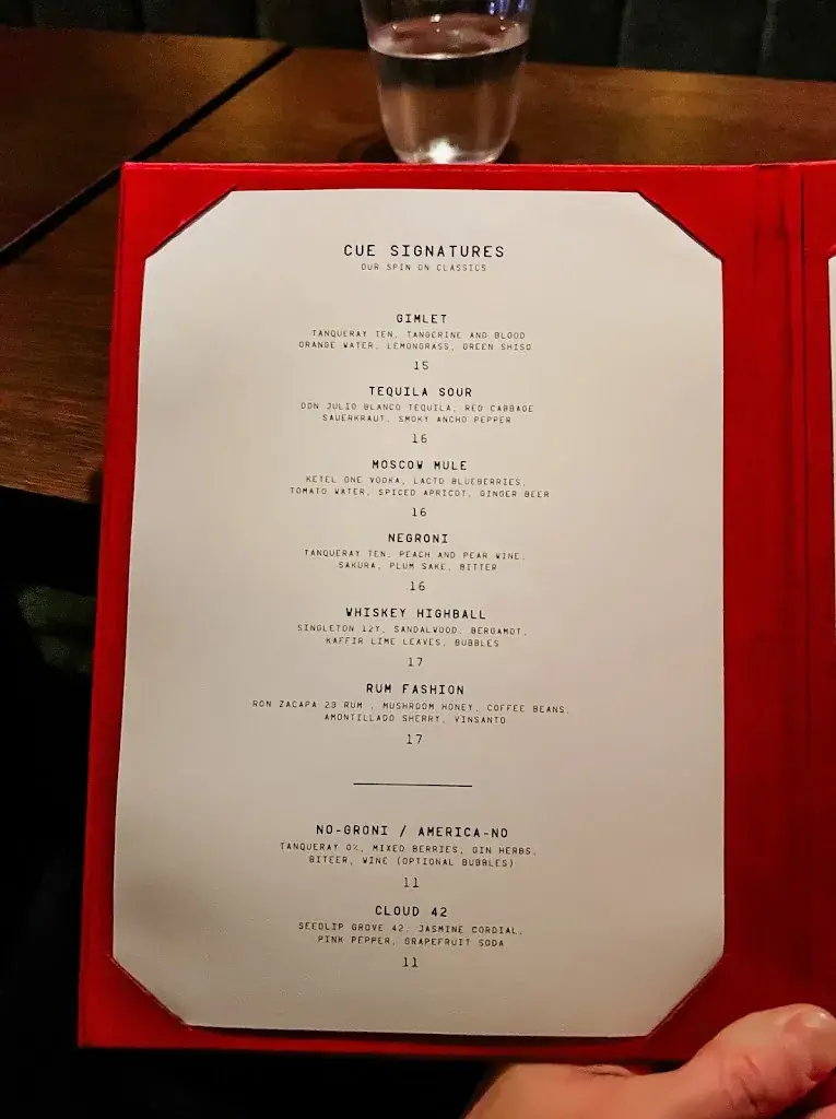 Menu_CUE- Bar Restaurant Amsterdam_Amsterdam_image_4